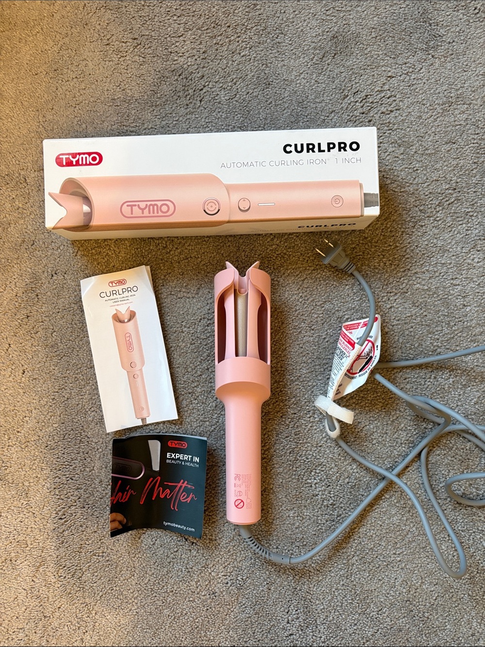 TYMO CurlPro Automatic Curling Iron - Pink